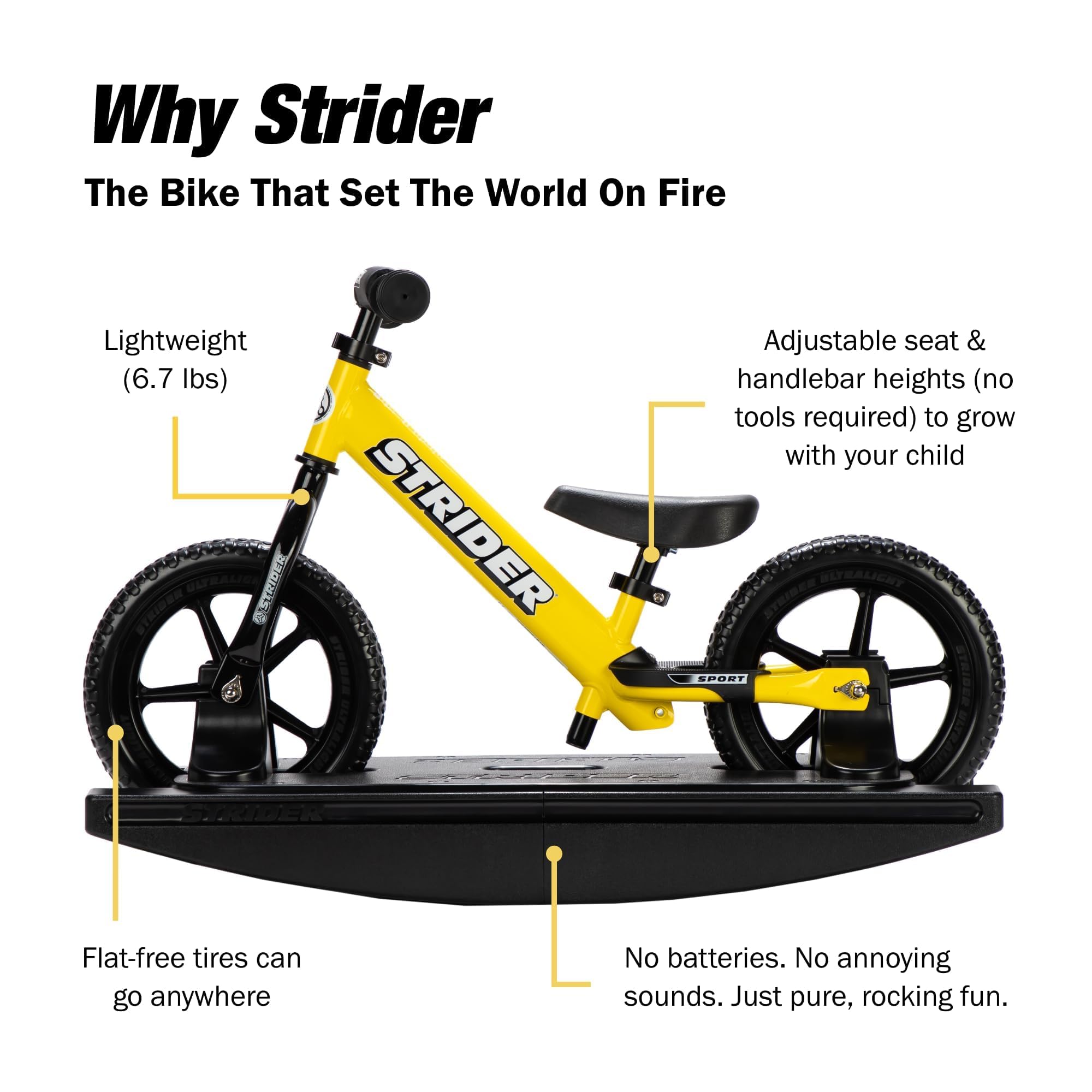 STRIDER バランスバイク SPORT 12インチ イエロー Amazon.co.jp: STRIDER(ストライダー) 12 SPORT (スポーツ